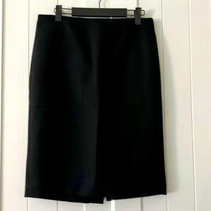 J. Crew black wool pencil skirt